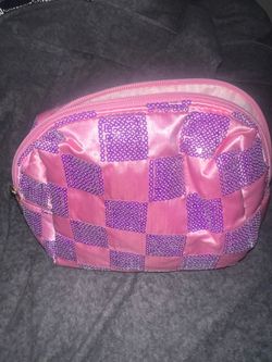 Pink & purple shiny Makeup bag-WILL CONSIDER OFFERS:)