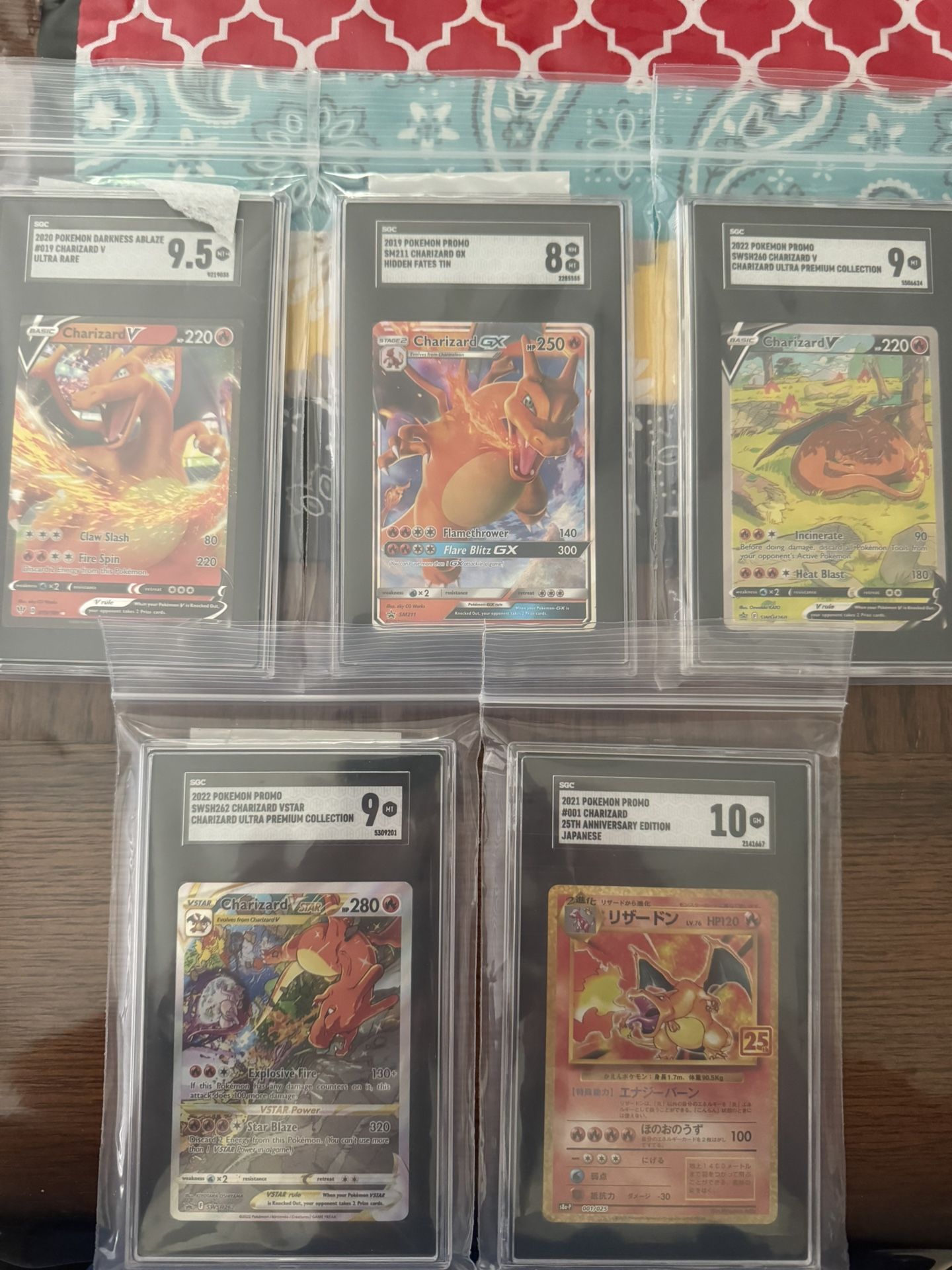 Graded Pokémon Charizard Lot