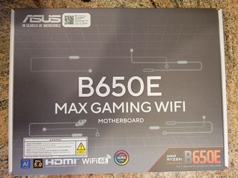 ASUS B650E MAX GAMING WIFI AMD AM5 ATX Motherboard - New/sealed