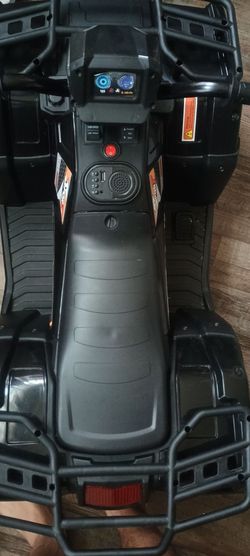 Costway - Electric ATV for Kids, 24V Ride on Toy with Dual Motors & Basket, Dirt Quad Vehicle - Black