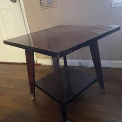 Square Wooden Corner Table 