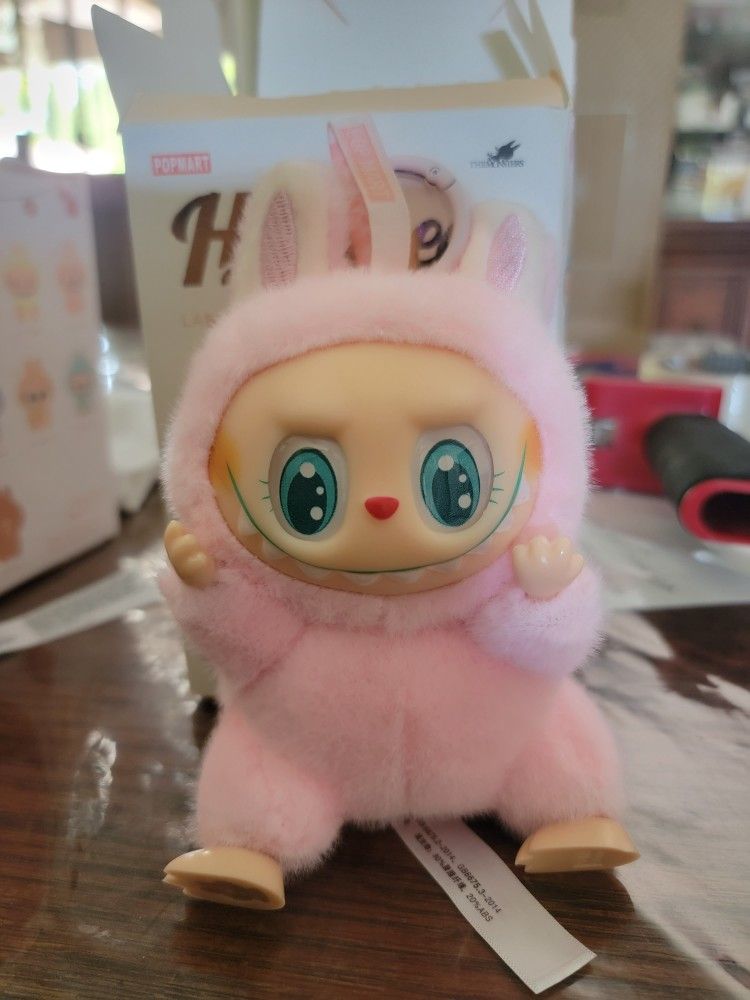 Lububu Have A Seat Doll Pink Brand New