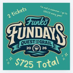 Funko fundays 2 Tickets