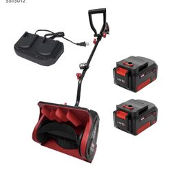 Cordless Snow Shovel, 20V 13-Inch Battery Powered Snow Thrower, Battery Snow Blower with Directional Plate & Adjustable Front Handle