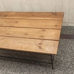 Vintage rustic coffee table 48x32x14