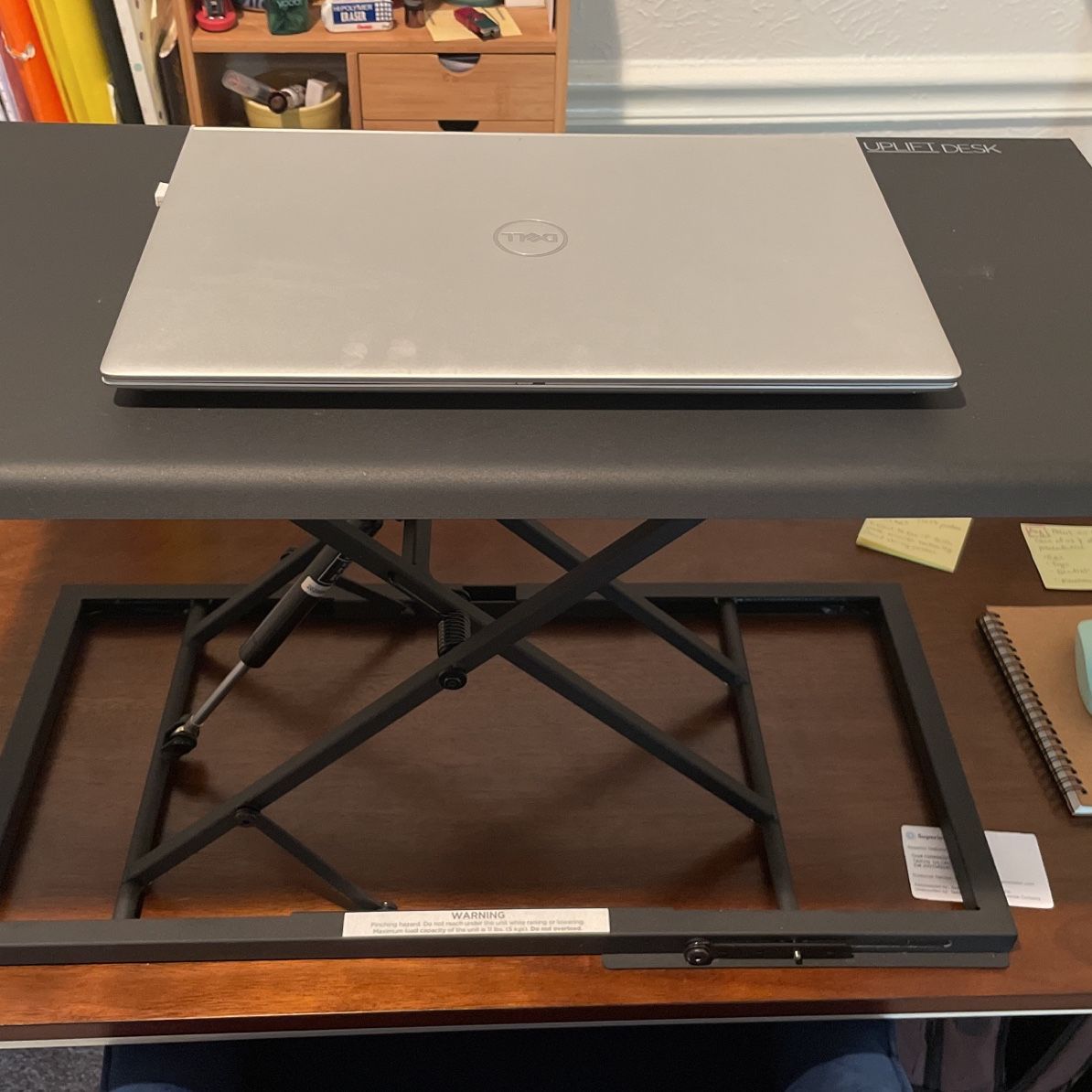E3 compact standing desk converter by uplift sale desk