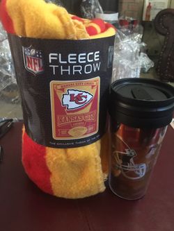 Kansas City fleece blanket and cup