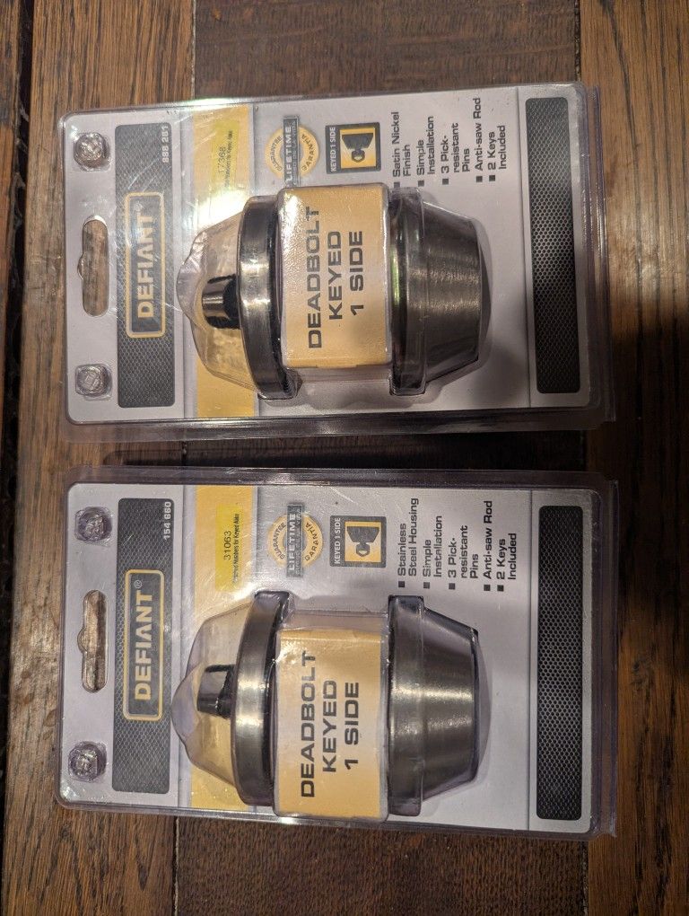 Defiant Deadbolt Keyed 1 Side