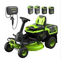 Greenworks 60V 30" CrossoverT Riding Lawn Tractor with (2) 8.0 Ah, (2) 4.0 Ah Batteries & 600-Watt Charger (contact info removed)