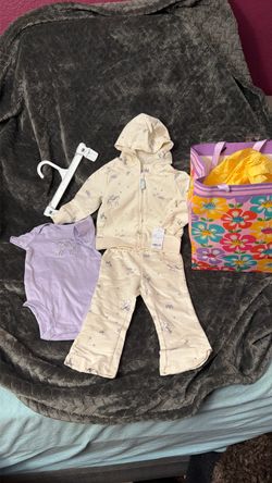 9 month Baby Carters three piece clothes set