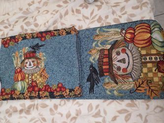 Scarecrow table runner an placemats