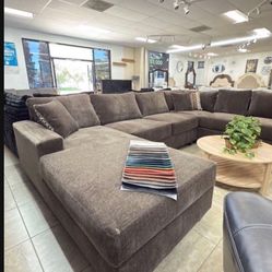 (Any Color) Brand New Super Plush Comfy Sectional Set 