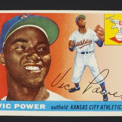 1955 Topps #30 Vic Power Kansas City Athletics