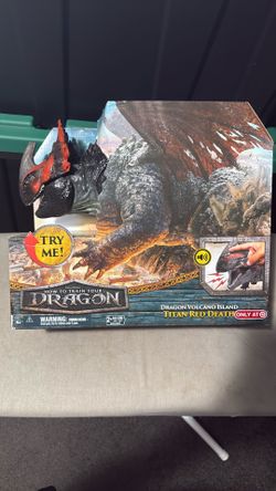 How to Train Your Dragon Volcano Island Titan Red Death Deluxe Toy