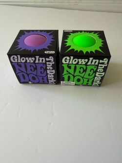 Needoh Glow in the Dark 100% Authentic Brand New $18 each Purple or Green