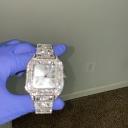 Brand New Iced Out Bust Down Watch 