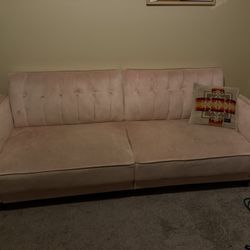 Pink Futon Couch 