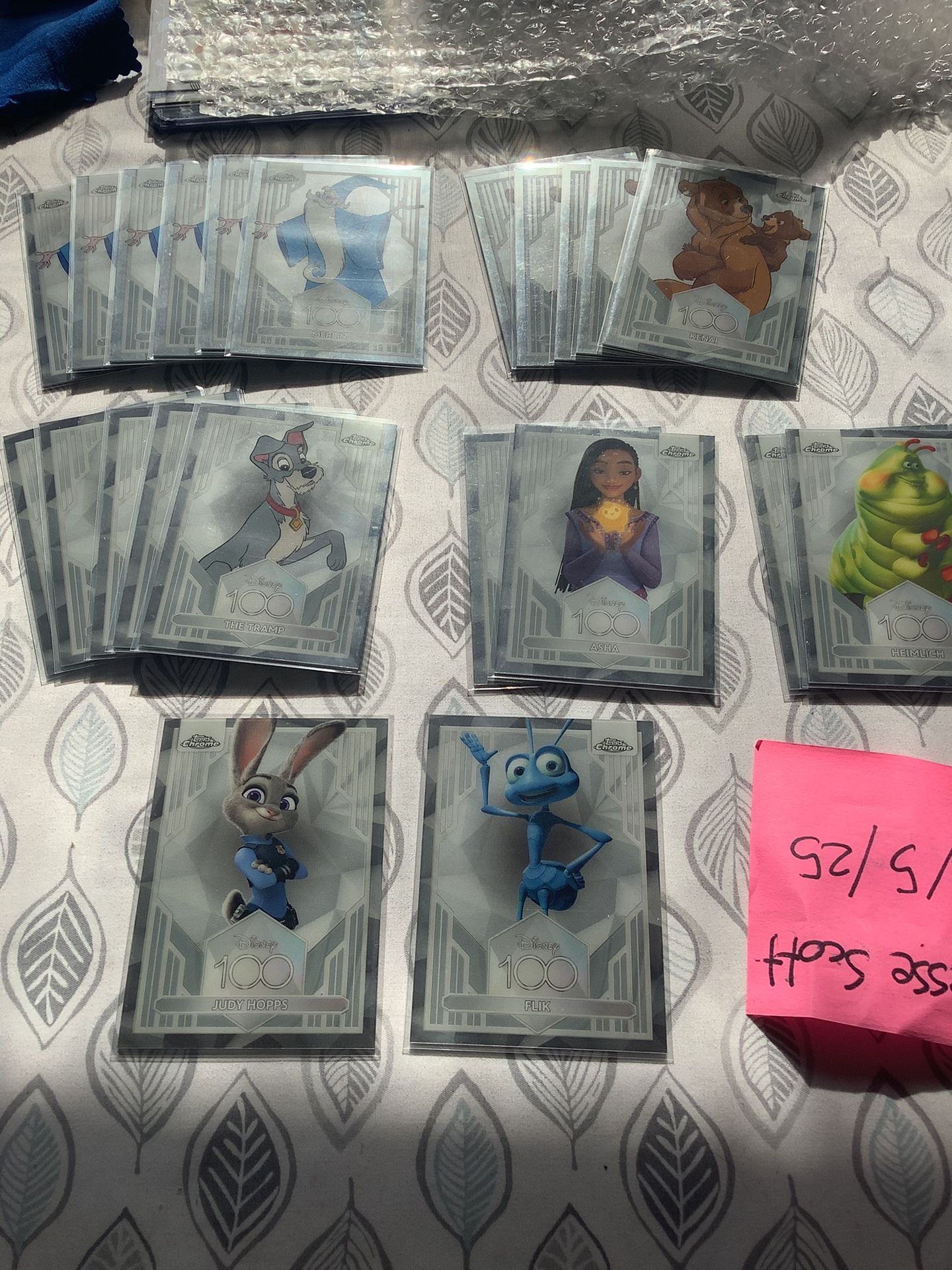 Disney Topps Chrome And Warner Bros Cards