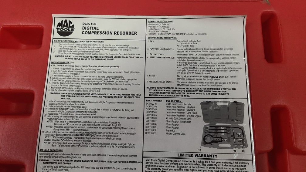 Digital compression recorder (mac tools)