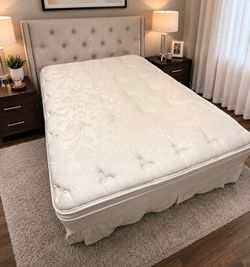 Full Mattress, Box Spring and Metal Frame