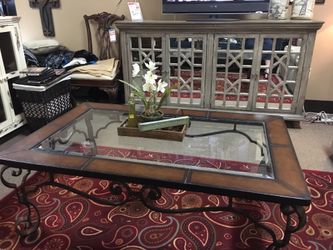 Ralf Lauren Design Large Coffee Table & Gorgeous Mirrored Tv Console