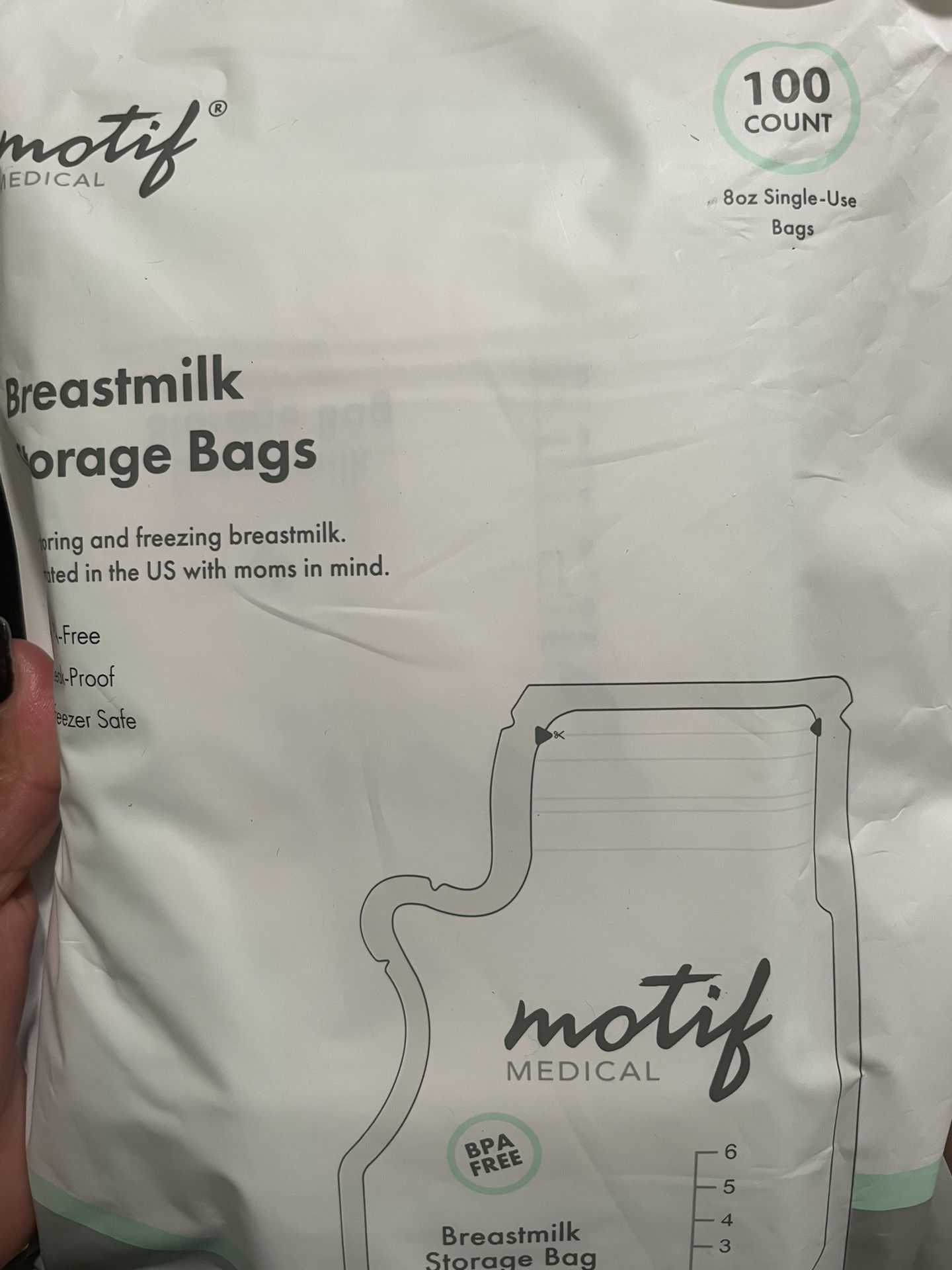 Storage Breast Milk Bags 100 Ct 