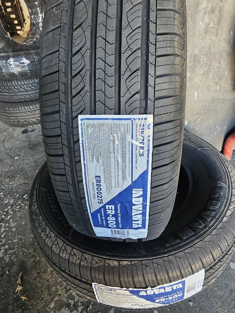 NEW!!! 215 70 15 ADVANTA TIRES 