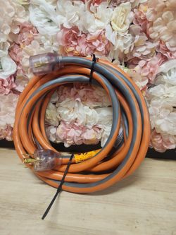 RIDGID
25 ft. 10/4 Heavy Duty Outdoor L14-30 Amp Generator Extension Cord with Lighte