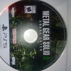 Metal Gear Solid^ Snake Eater PlayStation 5 game disc