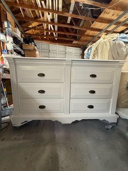 6 Drawer White Dresser