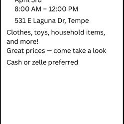 Yard Sale