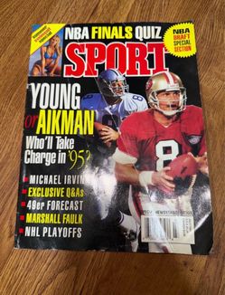 Sport Magazine July 1995 Aikman Steve Young Irvin NFL