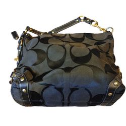 Womens Coach J0773-10620 Carly Signature Jacquard Hobo Shoulder Bag - Nice