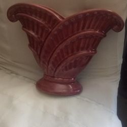 Vintage Art Deco Fan-Shaped Vase
