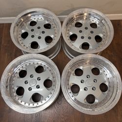 17” Work Racing Direction 5x114.3 Wheels Rims JDM 3 Piece