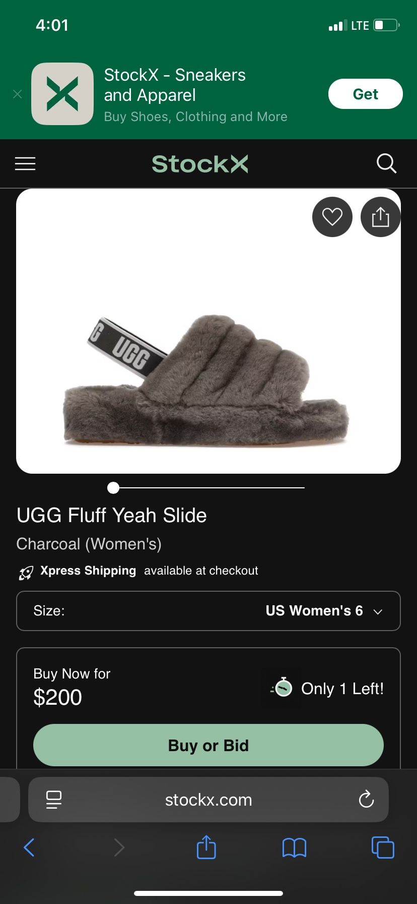 Ugg Fluff Yeah Slide Size 8