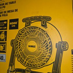 DEWALT CORDED 16"IN BENCHTOP FAN NEW