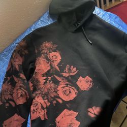 Black Hoodie With Roses