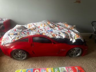 Twin Car bed and night stand