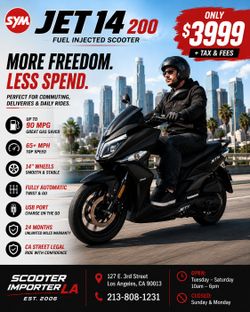 🔥 NEW SYM JET 14 200 EFI — Premium Ride. Built To Last. 🔥