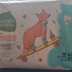 Seventh Generation Training Pants Size 4T To 5T 17 Count