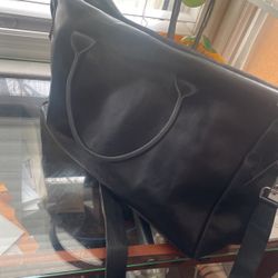 Big Hand Bag/Shoulder Bag Black 