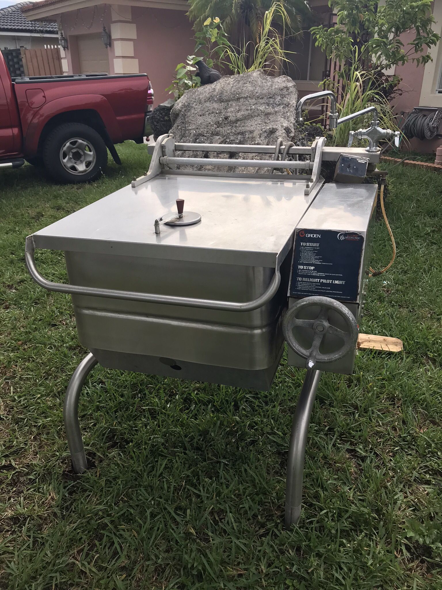 Holla De Stainless Steel Comercial Para Cocinar De 30 Galones X 1000$