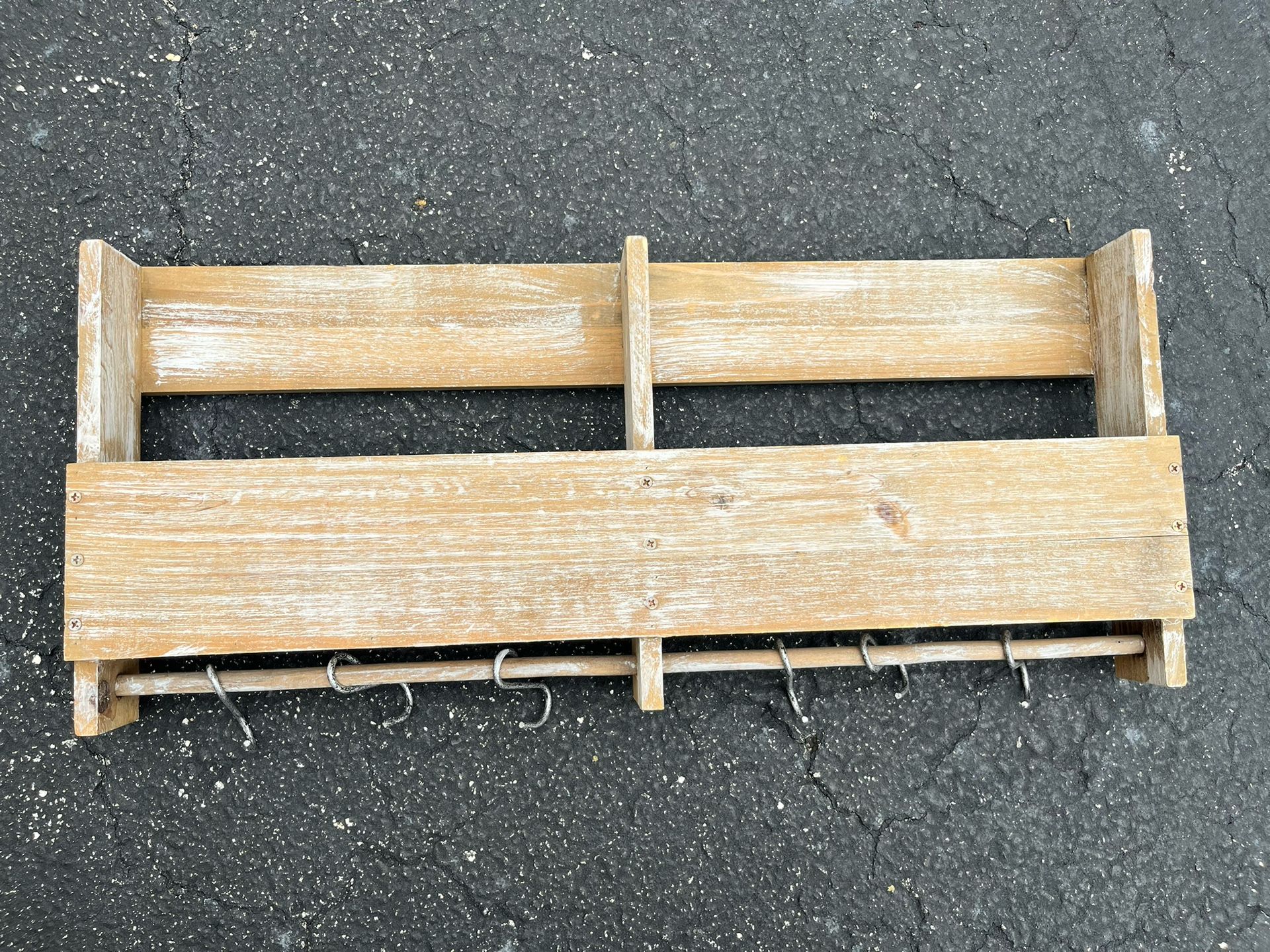 Wooden Wall Shelf/Organizer