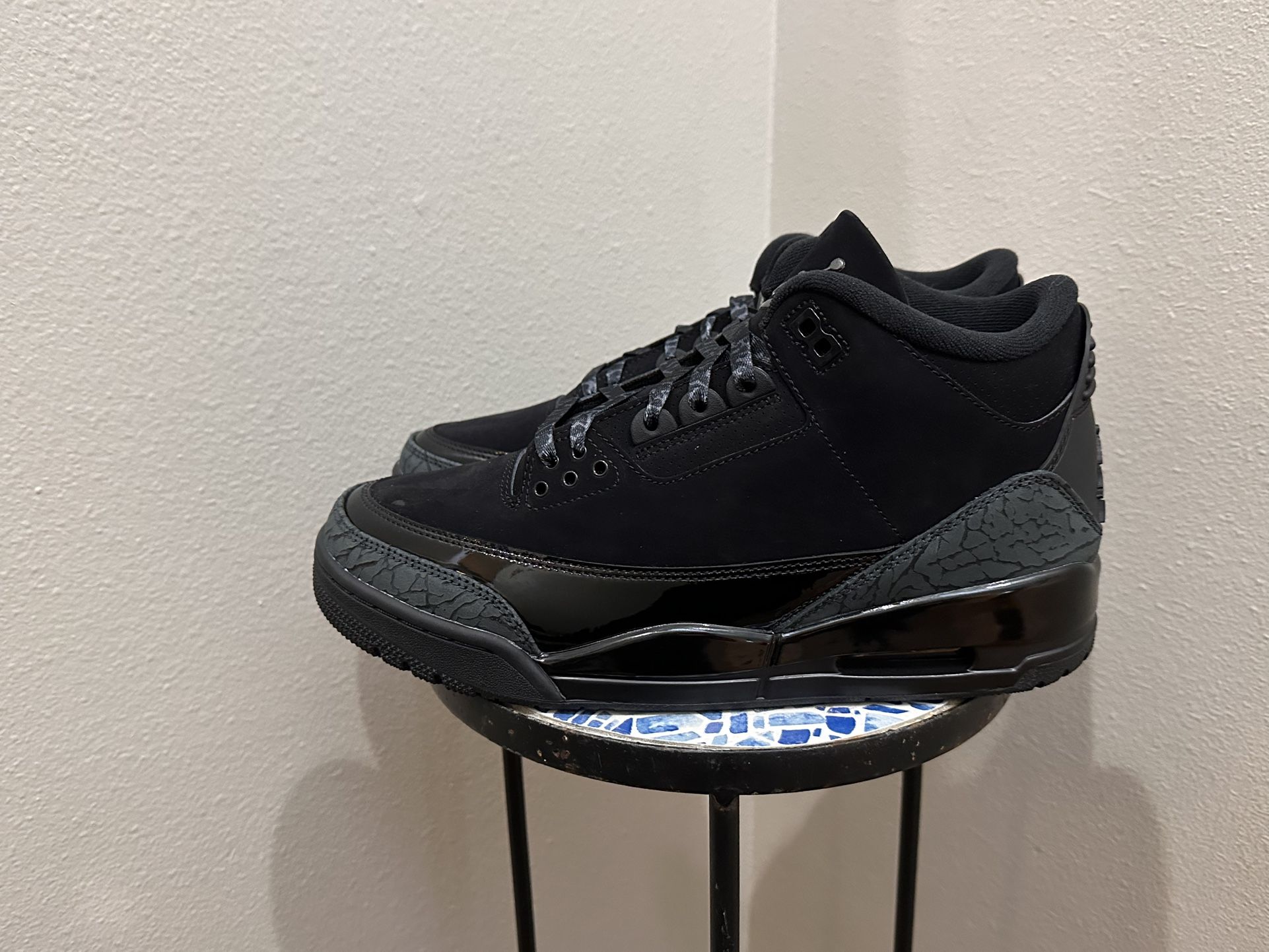 Nike Air Jordan 3 Black Cat Size 9.5