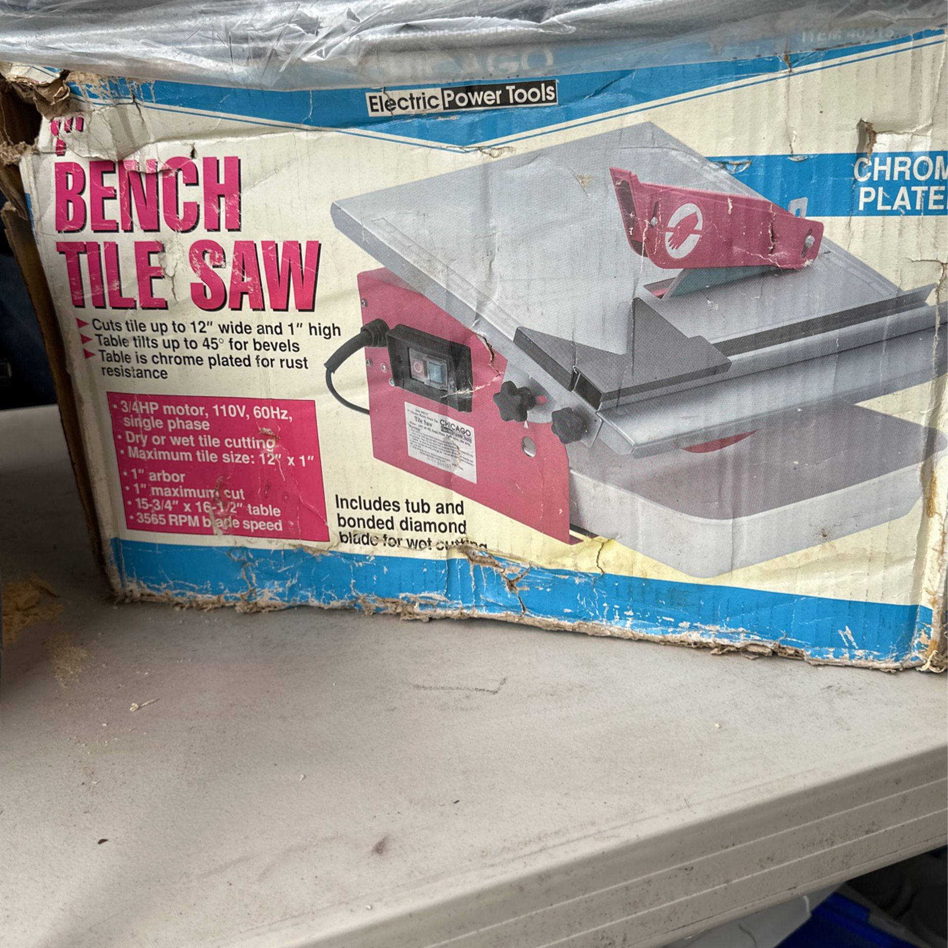 Bench Tile Saw