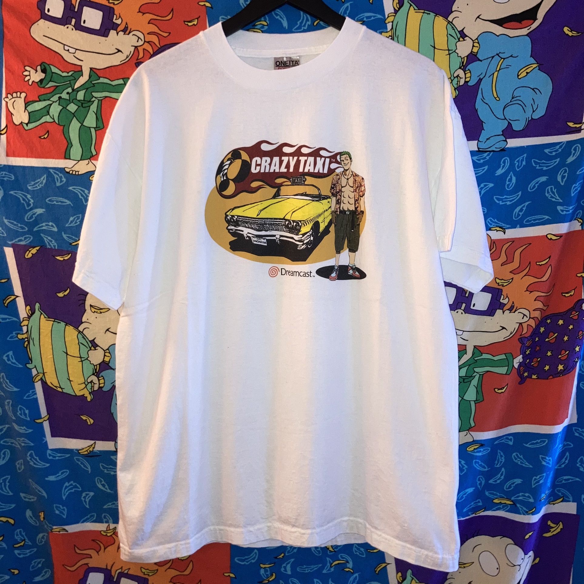Vintage Crazy Taxi Sega Dreamcast Video Game Promo Shirt