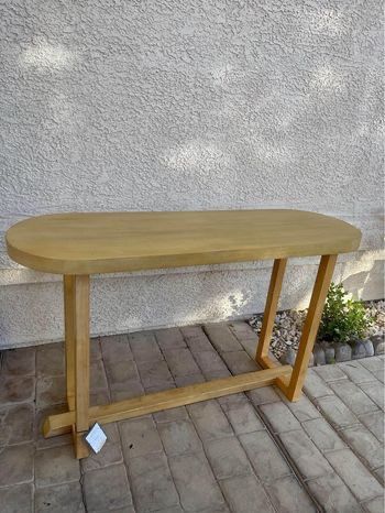 Race Track Console Table Natural - Threshold™ designed with Studio McGee