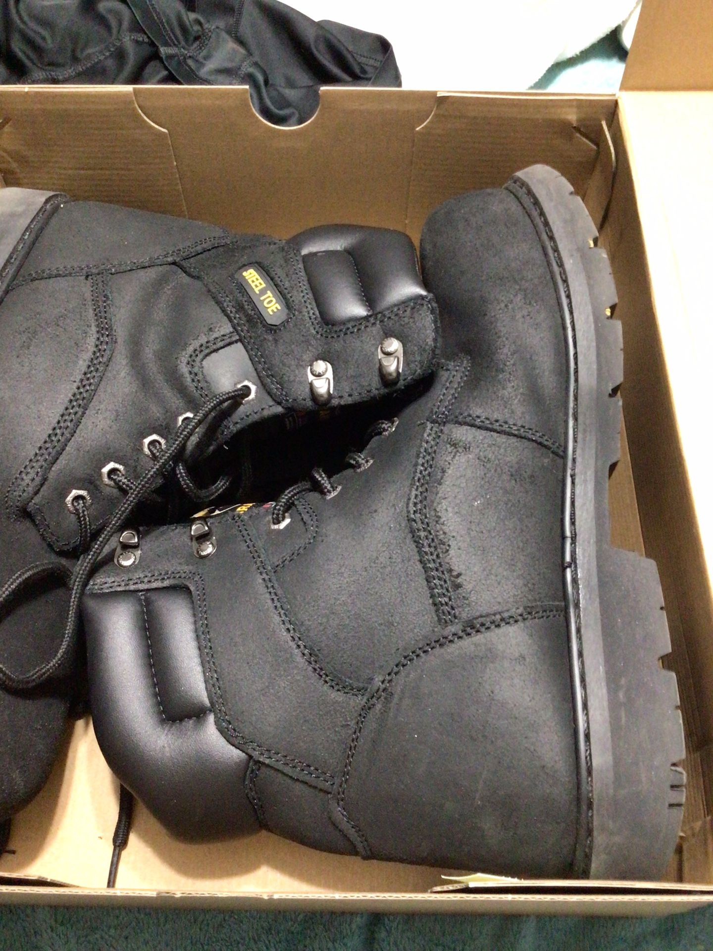 BRAHMA WORK BOOTS STEEL TOE SZ 13 W