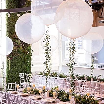 36” oversized clear balloons wedding